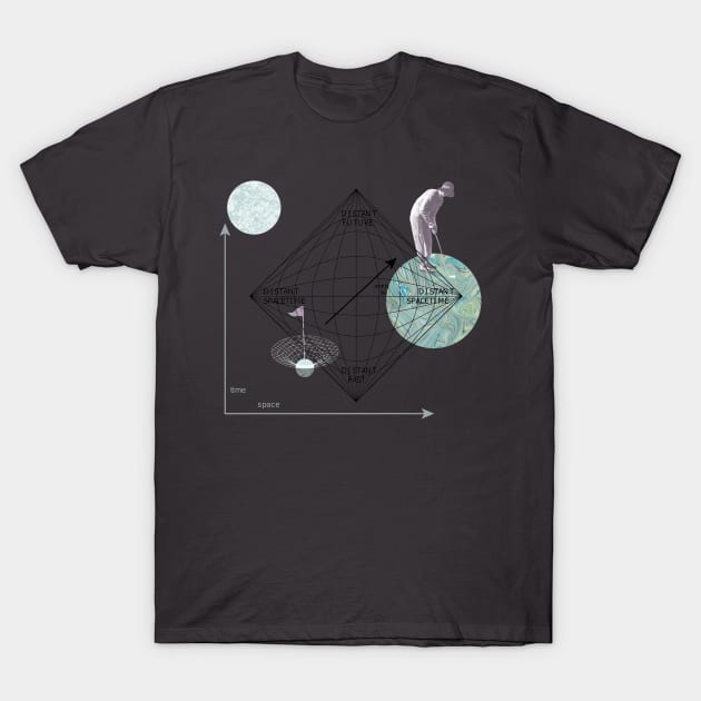 Black Hole Golf T-Shirt by MarbleCloud